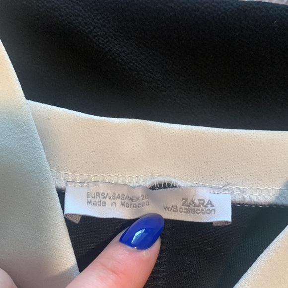 Zara black and white dress in great condition. - Picture 2 of 3
